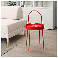 Придиванный столик БУРВИК красный ИКЕА, IKEA , фото 1