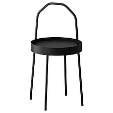 Столик придиванный  БУРВИК черный ИКЕА, IKEA , фото 2