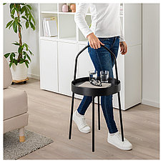Столик придиванный  БУРВИК черный ИКЕА, IKEA , фото 3