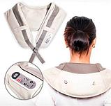 Ударный вибромассажер для спины, плеч и шеи cervical massage shawls, фото 3