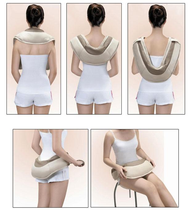 Ударный вибромассажер для спины, плеч и шеи cervical massage shawls