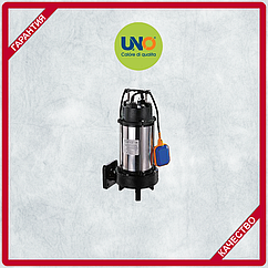 Насос дренажный UNO CUT 1800A(F) с режущим механизмом для сточных вод