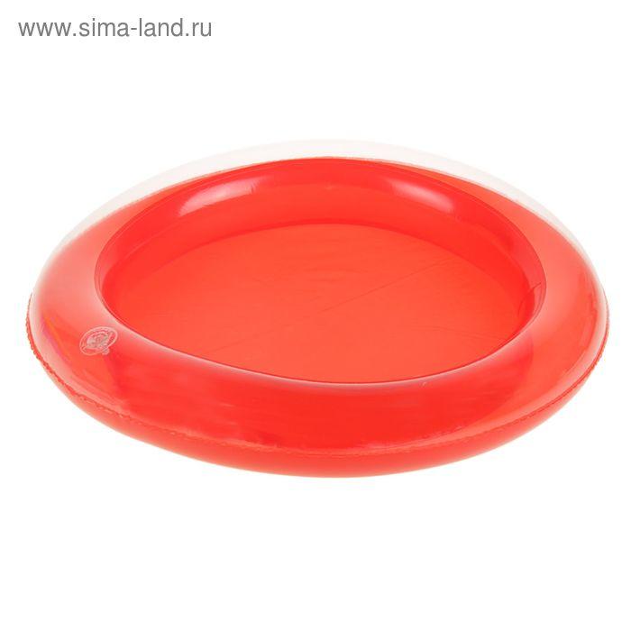 Коврик надувной для игры песком диаметр 46 см, цвет красный
