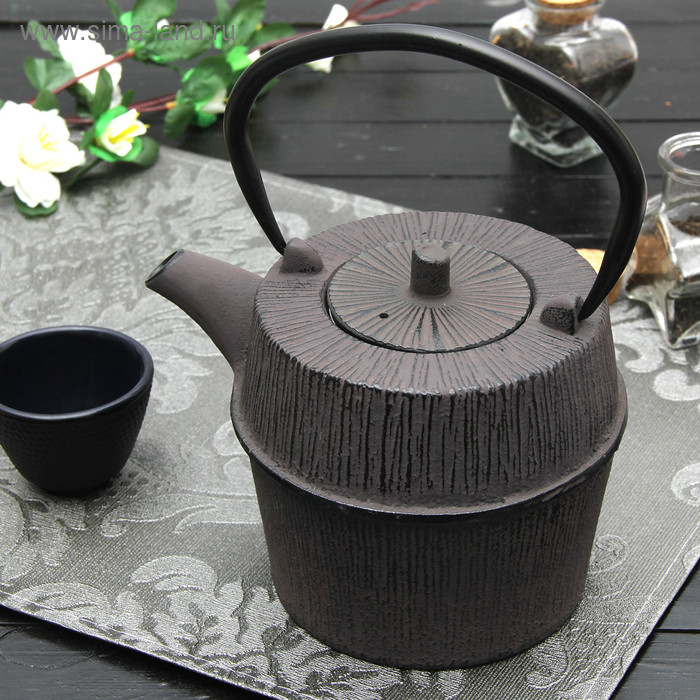 Чайник с ситом 1 л "Футун", цвет коричневый