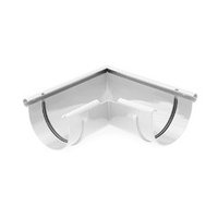 Угол желоба наружный 90 град. из ПВХ Gamrat (белый) d=125мм