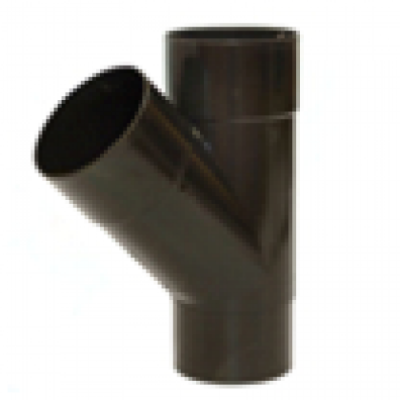 Тройник водосточной трубы из ПВХ Gamrat (коричневый) d=110мм