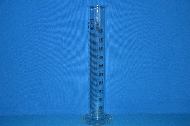 Цилиндр 1 мерный с носиком и стекл. осн. 1-1000-2 ТС