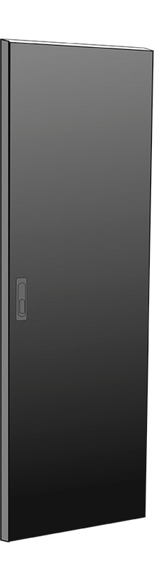 ITK Дверь металлическая для шкафа LINEA N 42U 600 мм черная - фото 1 - id-p60379505