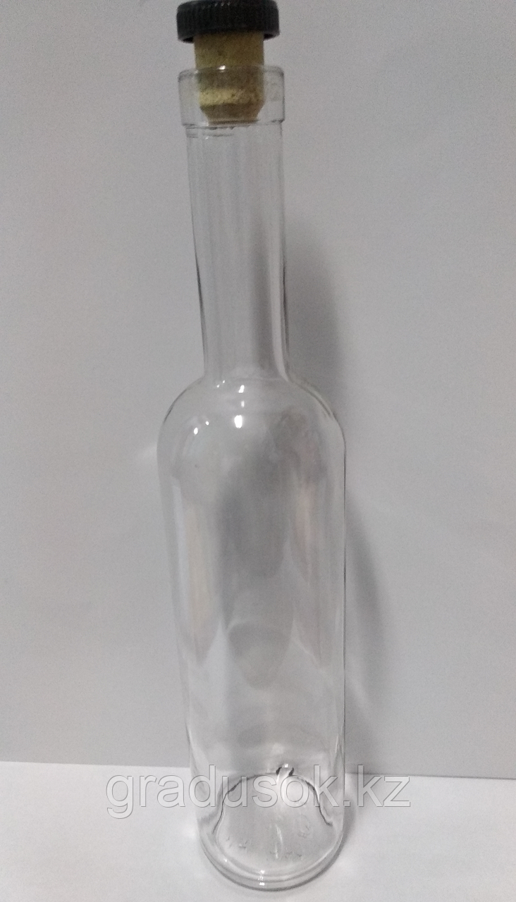 Бутылка стеклянная "Оригинальная" 0,5 л с пробкой - фото 2 - id-p59351822