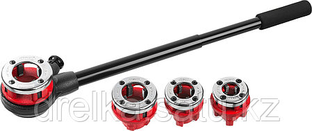 Набор резьбонарезной трубный №4, MIRAX 28240-H4: 1/2"-1 1/4", 5 предметов, фото 2