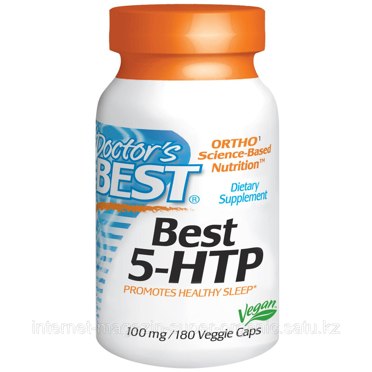 5-HTP (5-гидрокситриптофан, 5-гидрокси-L-триптофан), 100 мг, 180 капсул, Doctor's Best