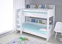 Кровать двухъярусная 190*90 SIMPLE 5000 белый (Polini, Россия) 00-79737 Кровать двухъярусная 190*90 SIMPLE 5000 белый (Polini, Россия)