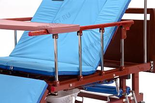 МЕТ REMEKS Медицинская кровать для ухода за лежачими больными с переворотом, туалетом и матрасом, фото 2