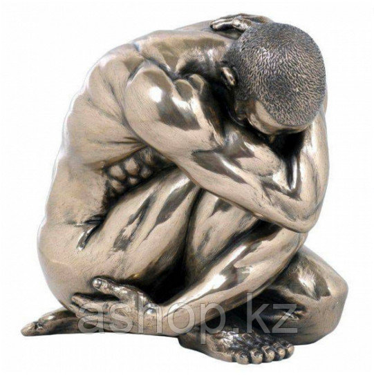 Статуэтка декоративная Veronese Design Artistic Nudes WU74767А1, Высота: 110 мм, Материал: Полистоун, Цвет: Бр