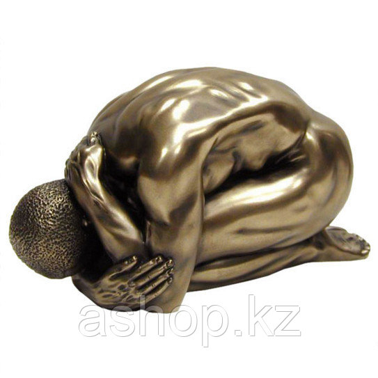Статуэтка декоративная Veronese Design Artistic Nudes WU71751А1, Высота: 80 мм, Материал: Полистоун, Цвет: Бро