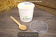 Упаковка для супов,каш,мороженного Белая с пластиковой крышкой 340мл (Eco Soup Econom 12W) DoEco (25/250), фото 5