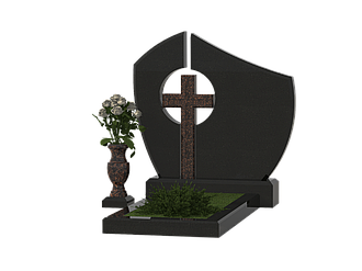 Могильный крест православный из гранита КГ-13