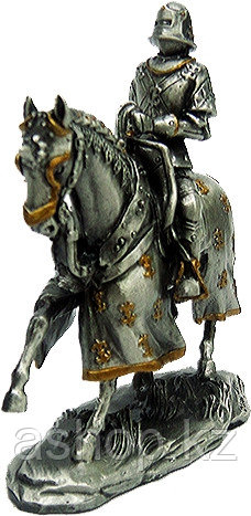 Статуэтка оловянный солдатик Wise Unicorn Конный рыцарь, Высота: 105 мм, Материал: Оловянный сплав, (AT08728A2