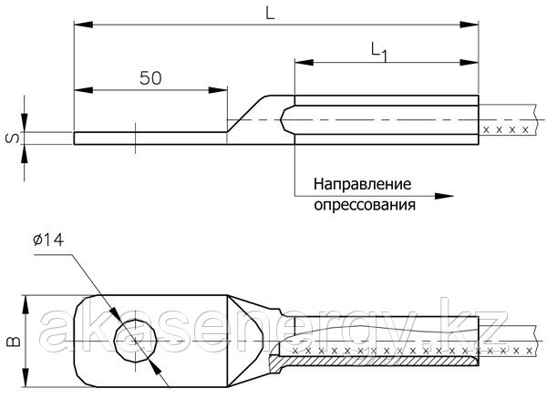 Зажимы аппаратные медные А1М-35-2, А1М-50-2, А1М-70-2, А1М-95-2, А1М-120-2, А1М-150-2, А1М-185-2, А1М-240-2