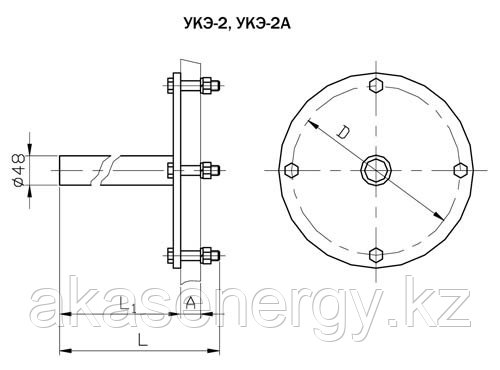 Узлы крепления экранов УКЭ-1А, УКЭ-1Б, УКЭ-12, УКЭ-17, УКЭ-2, УКЭ-2А - фото 4 - id-p4451026