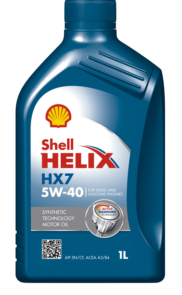 Полусинтетическое масло HELIX HX7 5W-40 (SN/CF) 1л