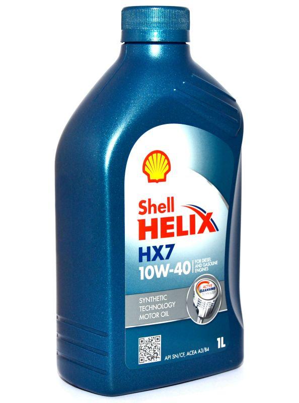 Полусинтетическое масло HELIX HX7 10W-40 (SN/CF; A3/B3, A3/B4) 1л