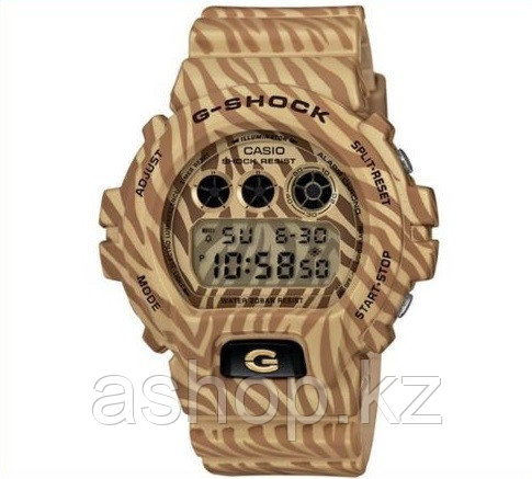 Часы электронные наручные мужские Casio G-SHOCK DW-6900ZB-9DR, Механизм: Кварц, Браслет: Ремешок из полимерног