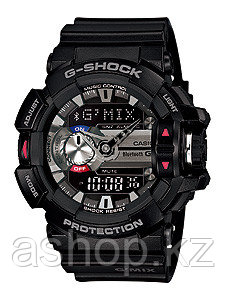 Часы электронные наручные мужские Casio G-SHOCK GBA-400-1A, Механизм: Кварц, Браслет: Ремешок из полимерного м