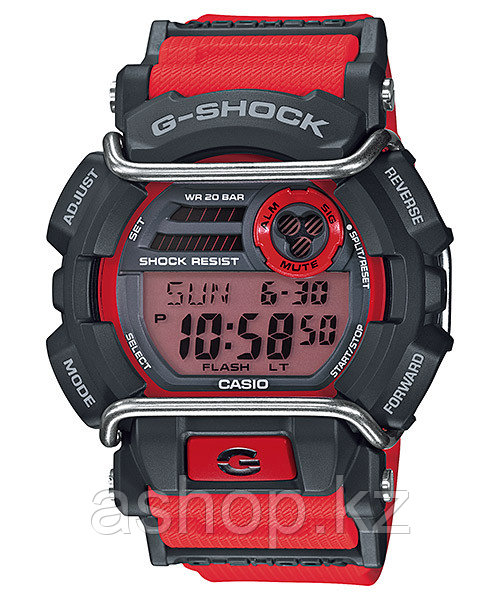 Часы электронные наручные мужские Casio G-SHOCK GD-400-4ER, Механизм: Кварц, Браслет: Ремешок из полимерного м