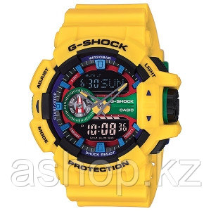 Часы электронные наручные мужские Casio G-SHOCK GA-400-9A, Механизм: Кварц, Браслет: Ремешок из полимерного ма