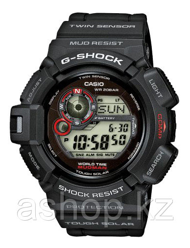 Часы электронные наручные мужские Casio G-SHOCK G-9300-1DR , Механизм: Кварц, Браслет: Ремешок из полимерного