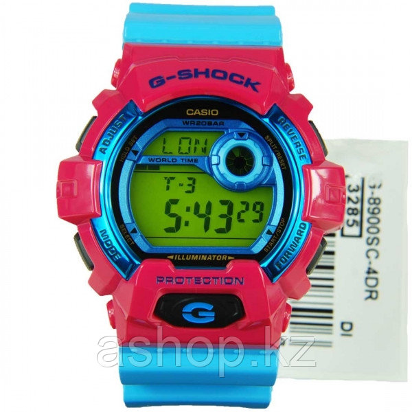 Часы электронные наручные мужские Casio G-SHOCK G-8900SC-4DR, Механизм: Кварц, Браслет: Ремешок из полимерного