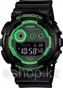 Часы электронные наручные мужские Casio G-SHOCK GD-120N-1B3DR, Механизм: Кварц, Браслет: Ремешок из полимерног