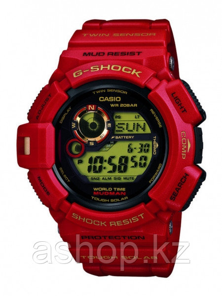 Часы электронные наручные мужские Casio G-SHOCK G-9330A-4DR, Механизм: Кварц, Браслет: Ремешок из полимерного