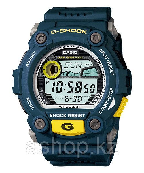 Часы электронные наручные мужские Casio G-SHOCK G-7900-2DR, Механизм: Кварц, Браслет: Ремешок из полимерного м