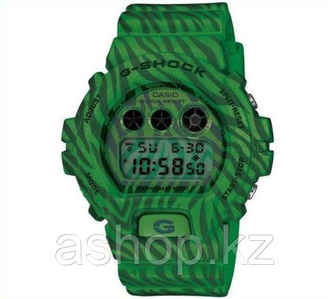 Часы электронные наручные мужские Casio G-SHOCK DW-6900ZB-3DR, Механизм: Кварц, Браслет: Ремешок из полимерног