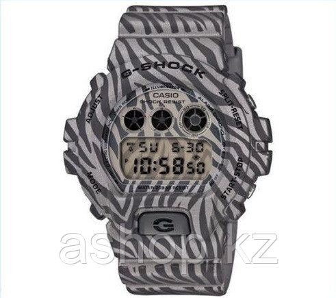 Часы электронные наручные мужские Casio G-SHOCK DW-6900ZB-8DR, Механизм: Кварц, Браслет: Ремешок из полимерног