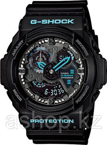 Часы электронные наручные мужские Casio G-SHOCK GA-300BA-1ADR, Механизм: Кварц, Браслет: Ремешок из полимерног