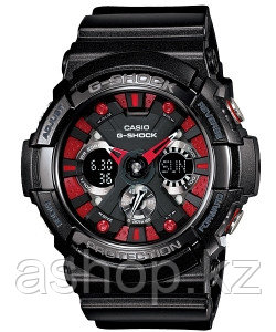 Часы электронные наручные мужские Casio G-SHOCK GA-200SH-1AER, Механизм: Кварц, Браслет: Ремешок из полимерног