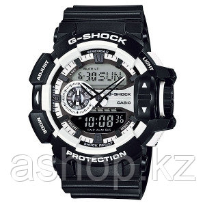 Часы электронные наручные мужские Casio G-SHOCK GA-400-1AER, Механизм: Кварц, Браслет: Ремешок из полимерного
