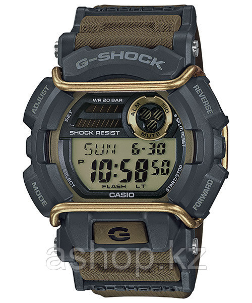 Часы электронные наручные мужские Casio G-SHOCK GD-400-9ER, Механизм: Кварц, Браслет: Ремешок из полимерного м