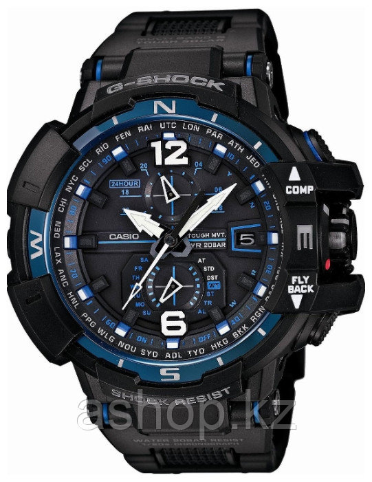 Часы электронные наручные мужские Casio G-SHOCK GW-A1100FC-1ADR, Механизм: Кварц, Браслет: Да. из резиновых зв