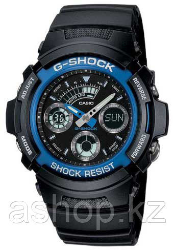 Часы электронные наручные мужские Casio G-SHOCK AW-591-2A, Механизм: Кварц, Браслет: Ремешок из полимерного ма