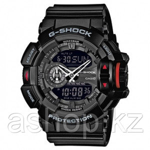 Часы электронные наручные мужские Casio G-SHOCK GA-400-1BER, Механизм: Кварц, Браслет: Ремешок из полимерного