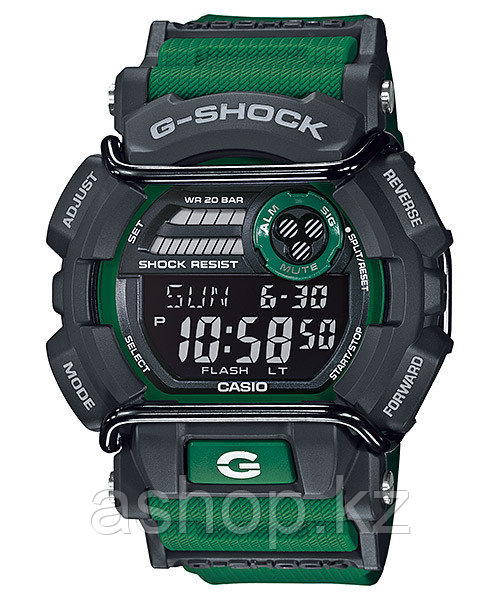 Часы электронные наручные мужские Casio G-SHOCK GD-400-3DR, Механизм: Кварц, Браслет: Ремешок из полимерного м