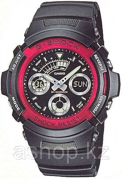 Часы электронные наручные мужские Casio G-SHOCK AW-591-4A, Механизм: Кварц, Браслет: Ремешок из полимерного ма