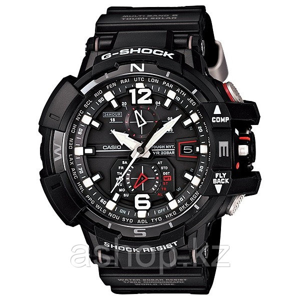 Часы электронные наручные мужские Casio G-SHOCK GW-A1100-1ADR, Механизм: Кварц, Браслет: Ремешок из полимерног