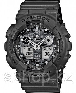 Часы электронные наручные мужские Casio G-SHOCK GA-100CF-8ADR, Механизм: Кварц, Браслет: Ремешок из полимерног