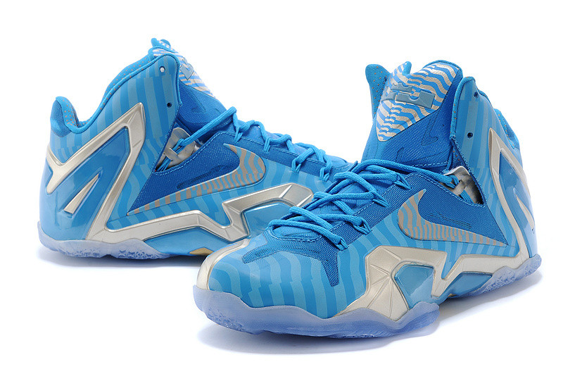 Баскетбольные кроссовки Nike Lebron 11 (XI) Elite Series синие - фото 1 - id-p4455117