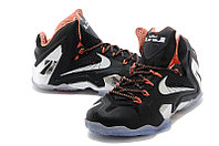 Баскетбольные кроссовки Nike Lebron 11 (XI) Elite Low черный и серебро